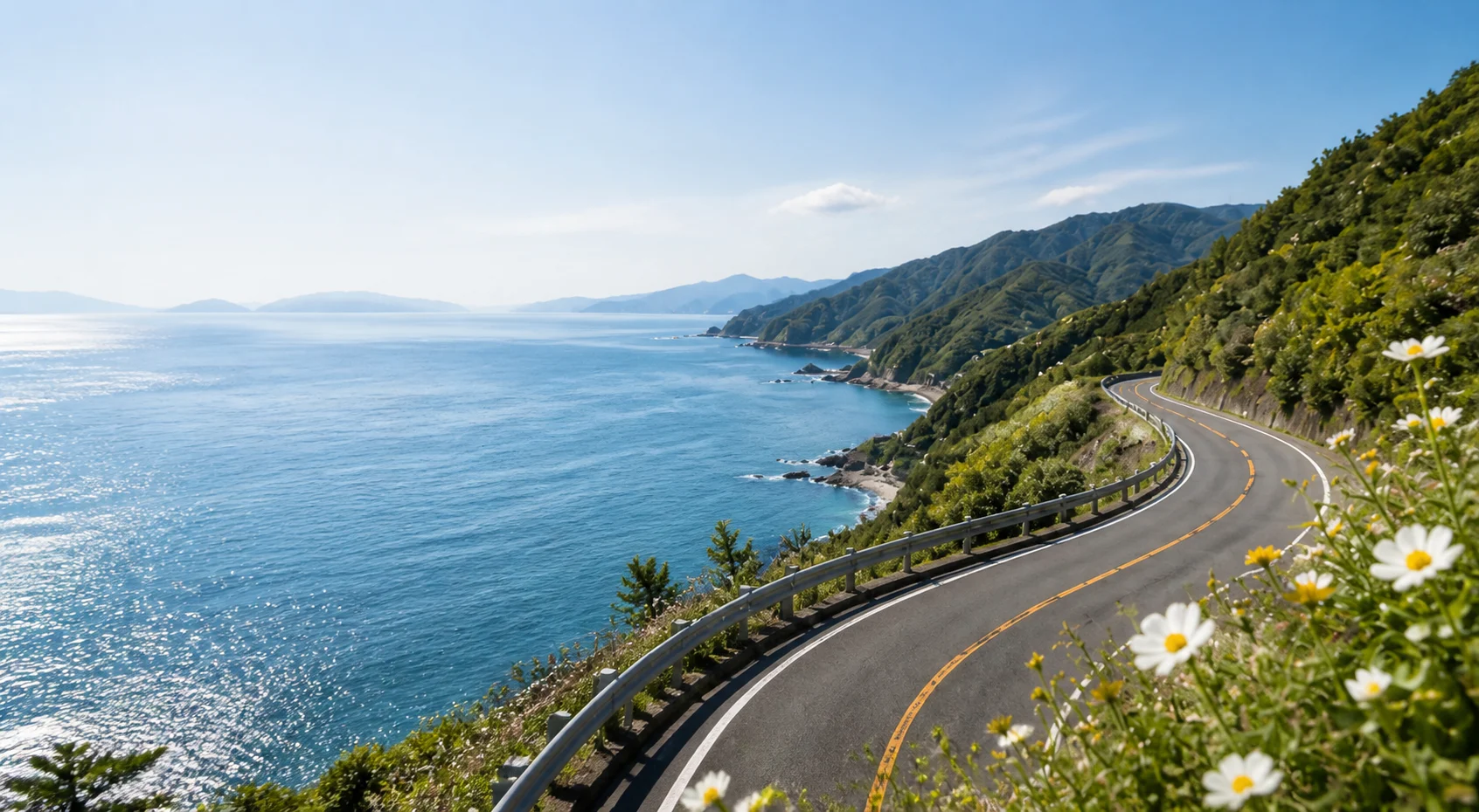 四国の海岸道路